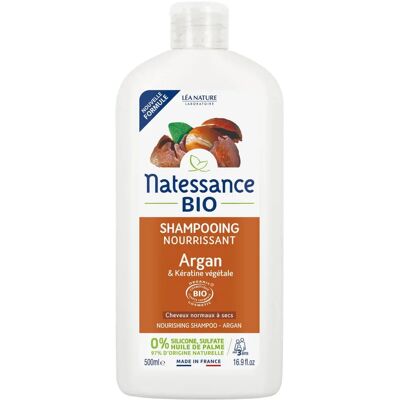NATESSANCE Ekologisk Argan & Växtbaserad Keratin Närande Shampoo NATESSANCE Ekologisk Argan & Växtbaserad Keratin Närande Shampoo