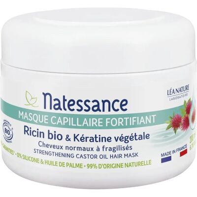 Natessance Bio-Rizinöl Keratin-Haarmaske - Haartyp-Tiefenpflege Natessance Bio-Rizinöl Keratin-Haarmaske - Haartyp-Tiefenpflege