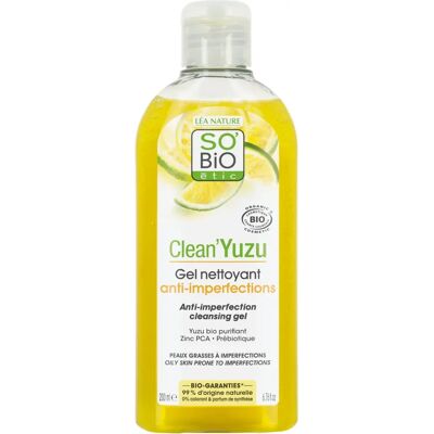 SO'BiO étic Clean Yuzu Anti-Makel Reinigungs-Gel - Spült & Hydratisiert SO'BiO étic Clean Yuzu Anti-Makel Reinigungs-Gel - Spült & Hydratisiert