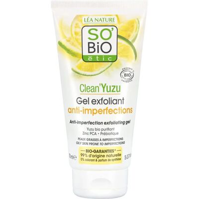 So'Bio Bio-Yuzu Peeling-Gel für fettige Haut - 150ml So'Bio Bio-Yuzu Peeling-Gel für fettige Haut - 150ml