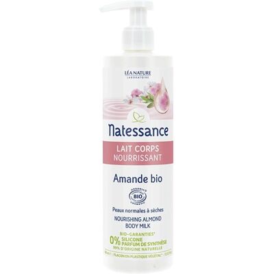 Lait Corps Nourrissant Amande Bio Natessance - Lait corporel - Publicité Lait Corps Nourrissant Amande Bio Natessance - Lait corporel - Publicité