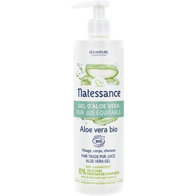 Gel de Aloe Vera Natessance - Hidratante Orgánico para Rostro Cuerpo y Cabello 400ml Gel de Aloe Vera Natessance - Hidratante Orgánico para Rostro Cuerpo y Cabello 400ml