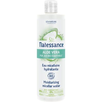 Eau Micellaire Hydratante Natessance Aloe Vera - Nettoyant visage 400ml Eau Micellaire Hydratante Natessance Aloe Vera - Nettoyant visage 400ml