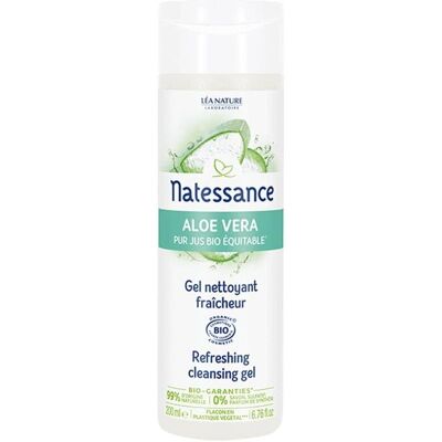 Gel Nettoyant Fraîcheur à l'Aloe Vera Bio - 200ml Natessance - Publicité Gel Nettoyant Fraîcheur à l'Aloe Vera Bio - 200ml Natessance - Publicité