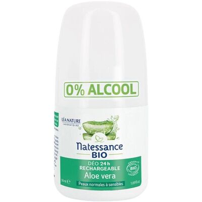 Desodorante recargable de aloe vera - Orgánico, 24h, Sensible Desodorante recargable de aloe vera - Orgánico, 24h, Sensible