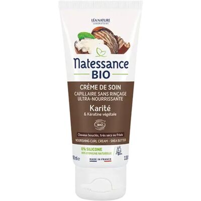 Crème sans rinçage au beurre de karité bio - Soins capillaires - Publicité Crème sans rinçage au beurre de karité bio - Soins capillaires - Publicité