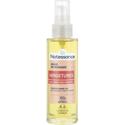 Natessance Dehnungsstreifen Massageöl - 100ml Flasche Natessance Dehnungsstreifen Massageöl - 100ml Flasche