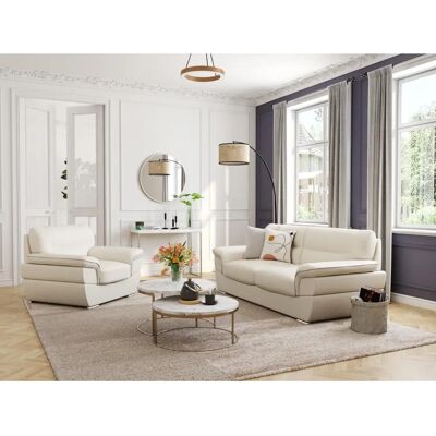 Sofa Thibault Skóra Linea Sofa 3 Miejsca - Nowoczesny Design Sofa Thibault Skóra Linea Sofa 3 Miejsca - Nowoczesny Design