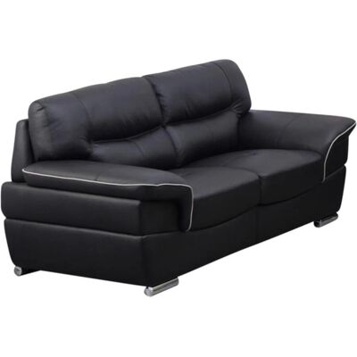 Linea Sofa Thibault 2-Sitzer Leder Schwarz - Sofa Linea Sofa Thibault 2-Sitzer Leder Schwarz - Sofa