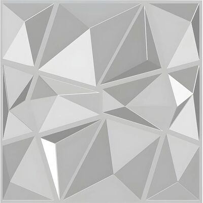 Einzigartiges Angly 3D-Wandpaneel - Wanddekoration - Weiß Einzigartiges Angly 3D-Wandpaneel - Wanddekoration - Weiß