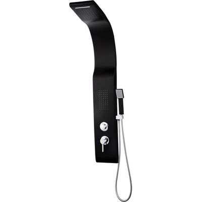 Colonna Doccia Kourbea - Nero - 20x50x132 cm Colonna Doccia Kourbea - Nero - 20x50x132 cm