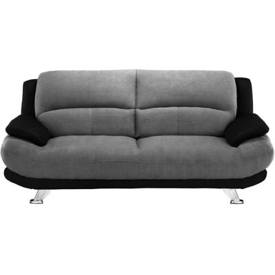 Vente-unique Musko 3-Sitzer Mikrofaser-Sofa - Sofa Vente-unique Musko 3-Sitzer Mikrofaser-Sofa - Sofa