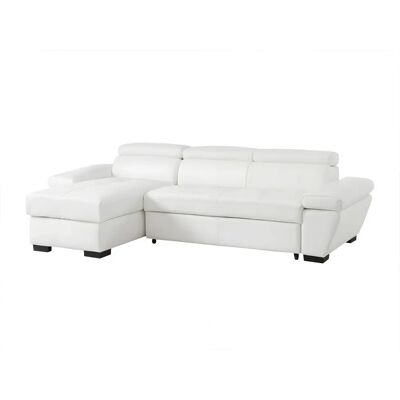 Divano letto angolare Jonova bianco - Elegante e funzionale Divano letto angolare Jonova bianco - Elegante e funzionale