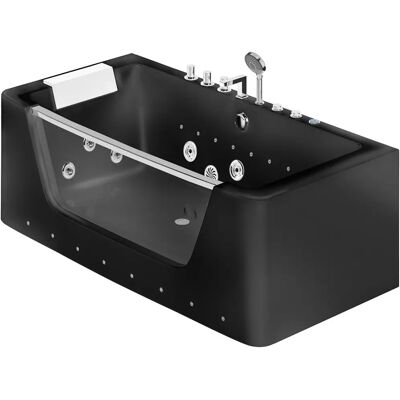Shower Design Dyona Badewanne - 1 Person, 260L, 85x170x58cm, Schwarz Shower Design Dyona Badewanne - 1 Person, 260L, 85x170x58cm, Schwarz
