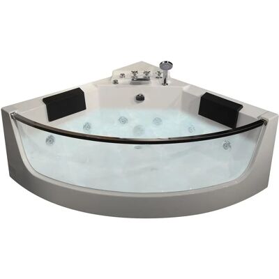 Vente-unique Evelina 2-Personen Hydromassage-Badewanne - Weiß - 330L Vente-unique Evelina 2-Personen Hydromassage-Badewanne - Weiß - 330L