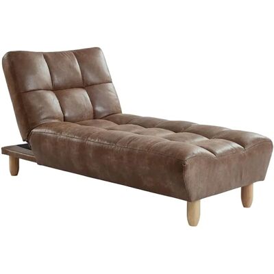 Canapé modulable convertible Esteban - Microfibre Marron Canapé modulable convertible Esteban - Microfibre Marron