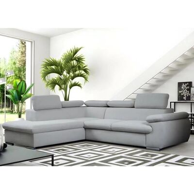 Vente-Unique FABIEN Modulares Ecksofa - Links Grau - 5 Plätze Vente-Unique FABIEN Modulares Ecksofa - Links Grau - 5 Plätze