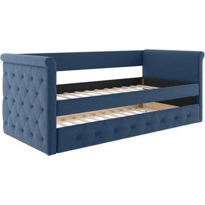 Unique Louise Blau Nachtschlafsofa - Umweltfreundlich Unique Louise Blau Nachtschlafsofa - Umweltfreundlich
