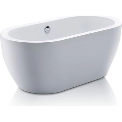 Venta-unique Adrina Ovalbadewanne - 178L - Weiß - Modernes Design Venta-unique Adrina Ovalbadewanne - 178L - Weiß - Modernes Design