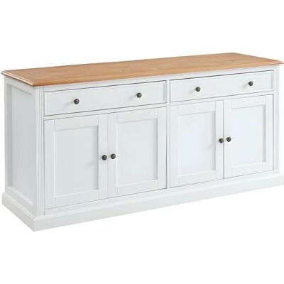 Vente-unique Honfleur Credenza Bianca - 4 Porte & 2 Cassetti Vente-unique Honfleur Credenza Bianca - 4 Porte & 2 Cassetti
