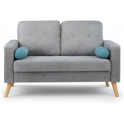 Vente-unique - Sofa Tatum 2-Sitzer Grau - Skandinavischer Stil Vente-unique - Sofa Tatum 2-Sitzer Grau - Skandinavischer Stil