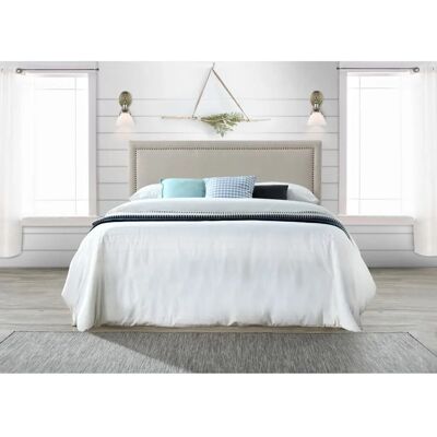 Testata letto unica 160x200cm Beige - Ecologica & Sostenibile Testata letto unica 160x200cm Beige - Ecologica & Sostenibile