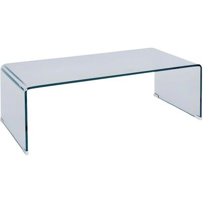 Vente-unique Alonzo Coffee Table - Tempered Glass - 110x55x35cm Vente-unique Alonzo Coffee Table - Tempered Glass - 110x55x35cm