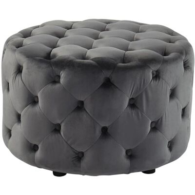 Vente-Unique Fourca Pouf en Velours - 60x60x38 cm - Publicité Vente-Unique Fourca Pouf en Velours - 60x60x38 cm - Publicité