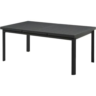 Mylia Garden Collection Nauru Verlänglicher Gartentisch aus Aluminium - Anthrazit Mylia Garden Collection Nauru Verlänglicher Gartentisch aus Aluminium - Anthrazit
