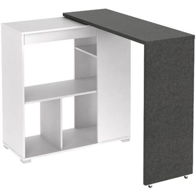 Vente-unique Saturne Bar Furniture - Rotatable Modular Table - Eco-friendly Particleboard Vente-unique Saturne Bar Furniture - Rotatable Modular Table - Eco-friendly Particleboard
