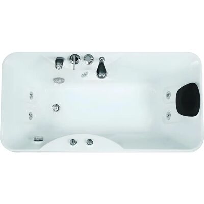 Vente-unique GAVINO Baignoire angle gauche 140L - Publicité Vente-unique GAVINO Baignoire angle gauche 140L - Publicité