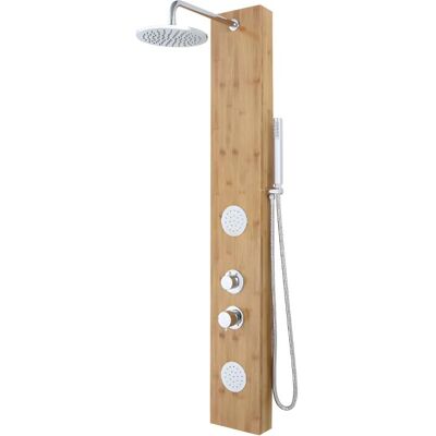 Kolumna prysznicowa z hydromasażem Solal z bambusa - Shower & Design Kolumna prysznicowa z hydromasażem Solal z bambusa - Shower & Design
