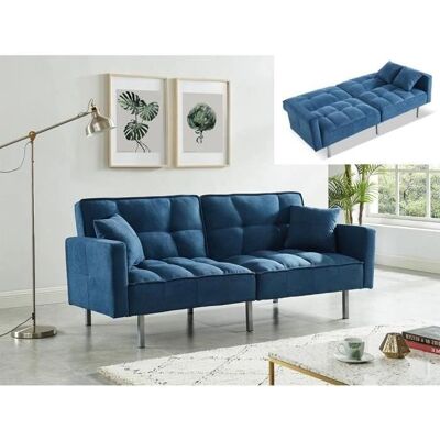 Vente-Unique Blau Miney Schlafsofa - 3 Sitze Vente-Unique Blau Miney Schlafsofa - 3 Sitze