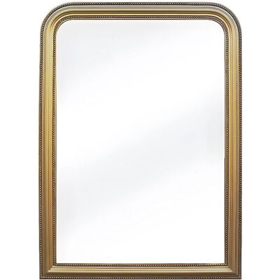 Ozaia vintage stijlspiegel - Paulownia hout - 80x110cm - Gouden messing effect Ozaia vintage stijlspiegel - Paulownia hout - 80x110cm - Gouden messing effect