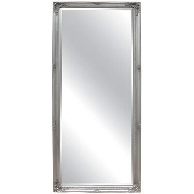 Specchio grande da parete OZAIA con cornice in eucalipto - Argento - 80x190cm Specchio grande da parete OZAIA con cornice in eucalipto - Argento - 80x190cm