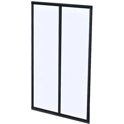 Vente-unique Bayview Schwarze Innen-Verglasung - 60x130 cm Vente-unique Bayview Schwarze Innen-Verglasung - 60x130 cm