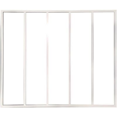 Partizione interna in vetro Vente-unique Bayview - 150x130cm - Bianco Partizione interna in vetro Vente-unique Bayview - 150x130cm - Bianco