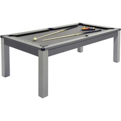 Vente-unique Multispieltisch - Balthazar - Grau - 213x112x81.5 cm Vente-unique Multispieltisch - Balthazar - Grau - 213x112x81.5 cm