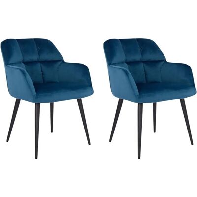 2 Chaises Pega Velours et Métal Pascal Morabito - Intérieur 2 Chaises Pega Velours et Métal Pascal Morabito - Intérieur