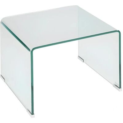 Vente-unique Suzana Nightstand - Tempered Glass - 50x40x40cm - Nightstand Vente-unique Suzana Nightstand - Tempered Glass - 50x40x40cm - Nightstand