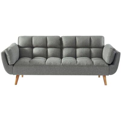 Unique Divano Letto 3 Posti Grigio Melange - Divano-Letto Unique Divano Letto 3 Posti Grigio Melange - Divano-Letto