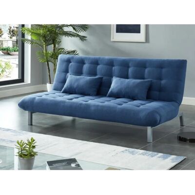 Vente-unique Canapé Convertible 3 Places Bleu - Sofa Bed - Publicité Vente-unique Canapé Convertible 3 Places Bleu - Sofa Bed - Publicité