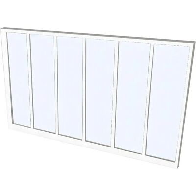 Parete in Vetro Bianco in Alluminio Vente-Unique - Partizione Interna Parete in Vetro Bianco in Alluminio Vente-Unique - Partizione Interna