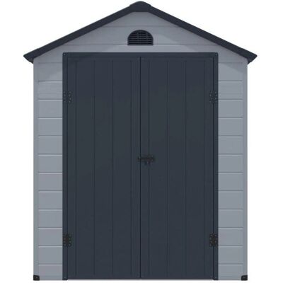 Vente-unique Cesio Abri de jardin en résine - 5,32m² - Gris anthracite - Rangement extérieur - Publicité Vente-unique Cesio Abri de jardin en résine - 5,32m² - Gris anthracite - Rangement extérieur - Publicité