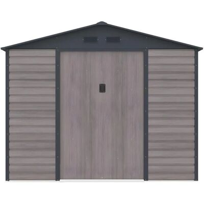 Vente-unique Galvanized Steel Garden Shed Adelmo - Gray - 5.40 m² Vente-unique Galvanized Steel Garden Shed Adelmo - Gray - 5.40 m²