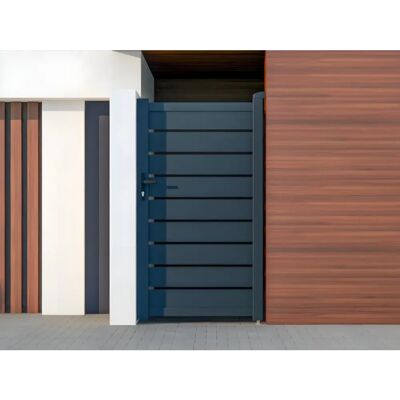 Portail en aluminium Expertland - Angle 120° - Résistant et Durable - Publicité Portail en aluminium Expertland - Angle 120° - Résistant et Durable - Publicité