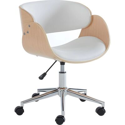 Sedia da ufficio Unique JELSA - Altezza regolabile, Pelle sintetica, Base cromata Sedia da ufficio Unique JELSA - Altezza regolabile, Pelle sintetica, Base cromata