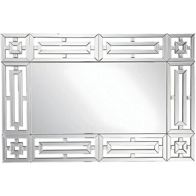 Ozaia - Lustro Ścienne - Stal Nierdzewna - 120x80cm - Nowoczesny Design Ozaia - Lustro Ścienne - Stal Nierdzewna - 120x80cm - Nowoczesny Design