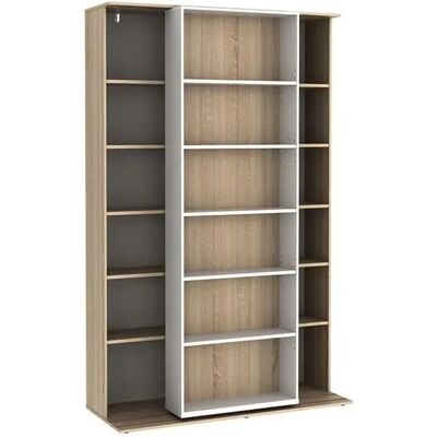 Venta-Unique Prali Bücherregal - Verstellbare Regale - Wandmontage - Umweltfreundliches Material - 116.6x46x185 cm Venta-Unique Prali Bücherregal - Verstellbare Regale - Wandmontage - Umweltfreundliches Material - 116.6x46x185 cm