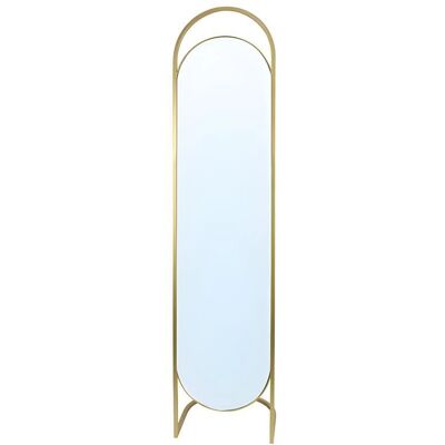 Miroir sur pied en métal ZINEB - Doré - 171cm Miroir sur pied en métal ZINEB - Doré - 171cm